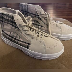Vans Sentry Sk8-Hi Skate Shoes Plaid Womens 9.5 / Mens 8 NEW NO BOX UltraCush